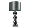 Bollamp Zilver Tafellamp Met 3 Bollen vierkante Voet - Bazaaronline wonen