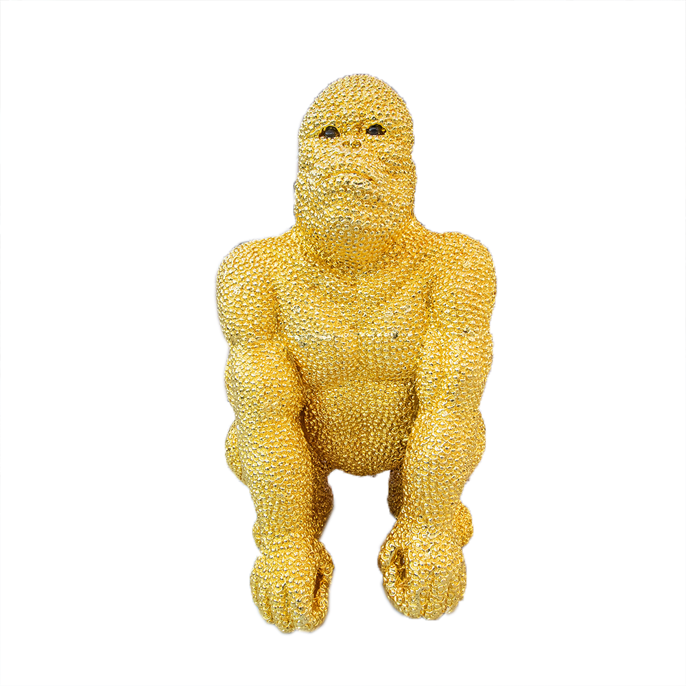 Gorilla groot - goud