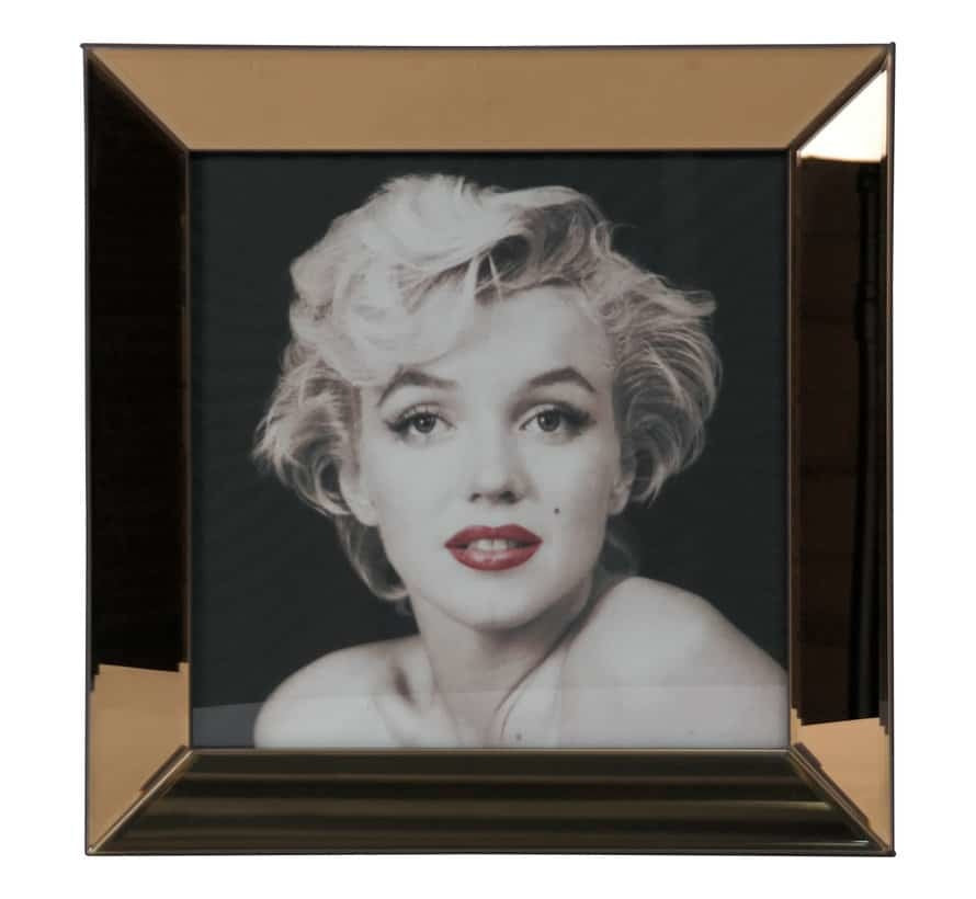 Spiegellijst Marilyn Monroe Glamour Pose - Goud